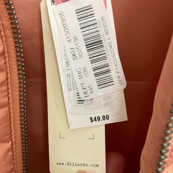 COPPER KEY apricot puffy vest. L - Picture 8 of 8